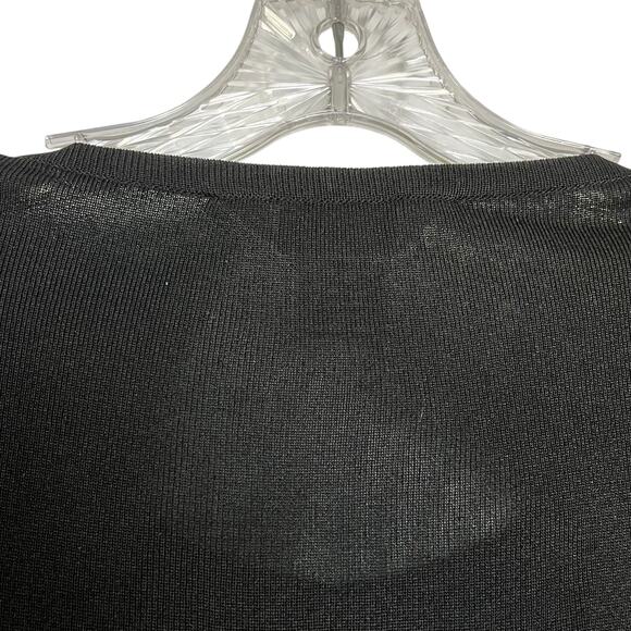 Misook Brown and Black Colorblock Cardigan Small Quiet Luxury (3024) - Picture 5 of 6